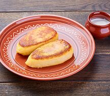 Зразы картофельные с грибами и шпинатом