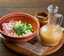 Окрошка домашняя на квасе