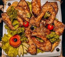 Рыба сазан на мангале