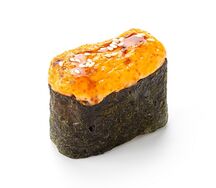 Запечённые суши с тигровой креветкой