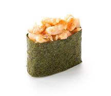 Острые суши с тигровой креветкой