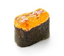 Запечённые суши с лососем