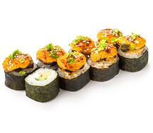 Запеченный с мидиями