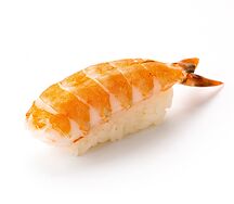 Суши с тигровой креветкой