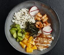 Поке с креветками