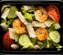 Салат с морепродуктами 