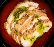 Пикантный томатный суп из индейки 