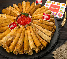 Блинчики с красной икрой