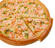 Пицца с креветками