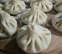 Хинкали с говядиной и свининой