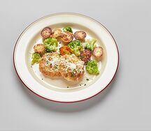 Котлеты рыбные с картофелем и брокколи