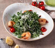 Руккола с креветками