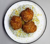 Батат, дзадзыки, лимон