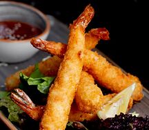 Креветки в кляре