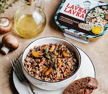 Каша гречневая с шампиньонами с добавлением белых грибов LavkaLavka