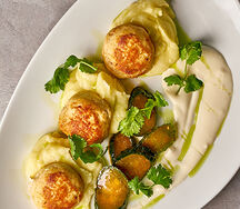 Котлетки куриные с пюре