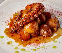 Осьминог с картофелем