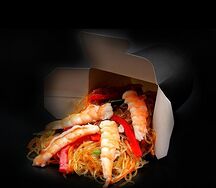 Фунчоза с креветками