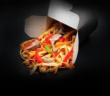 Удон с курицей