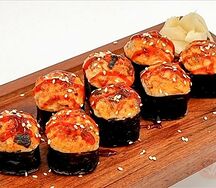 Запеченный острый с угрем