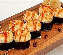 Запеченный сливочный с креветкой