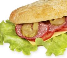 Сэндвич с салями