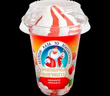 Мороженное от деда мороза клубника и ваниль