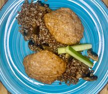 Котлеты куриные с гречкой 