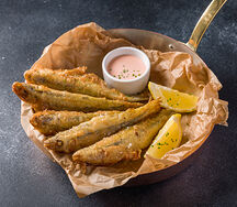 Хрустящая жареная корюшка