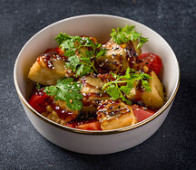 Хрустящие баклажаны и ташкентские томаты