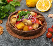 Оджахури из шампиньонов по-грузински