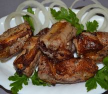 Шашлык из свиных ребер