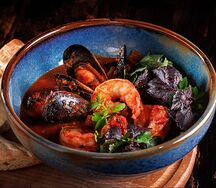 Чахохбили с морепродуктами