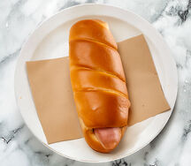 Сосиска куриная в тесте жареная