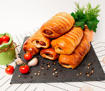 Сосиска в тесте печеная