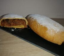 Штрудель с яблоком и орехами 1/2 порции