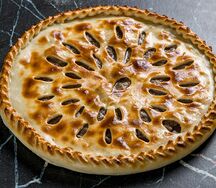 Пирог с мясом и тыквой