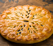 Пирог Яблоко Вишня