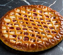 Пирог Творожник с Клубникой