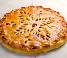 Пирог Яблочный с Брусникой