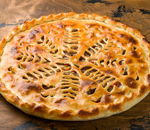 Пирог с бараниной и овощами