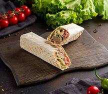 Шаурма с люля-кебабом из говядины 