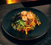 Тяхан с креветкой