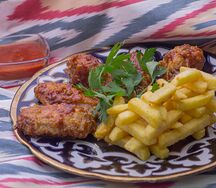 Куриные крылышки соусом Барбекю