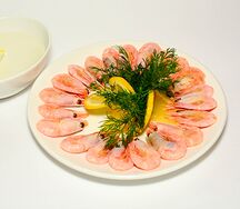 Креветки отварные