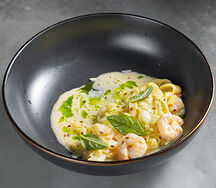 Альфредо с креветками