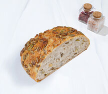 Хлеб бездрожжевой с семечками половинка