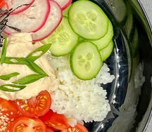 Поке с красной рыбой