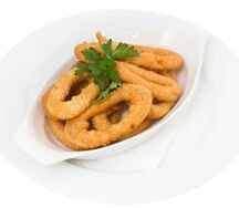 Луковые кольца с соусом блю чиз