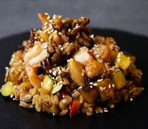 Тяхан с морепродуктами